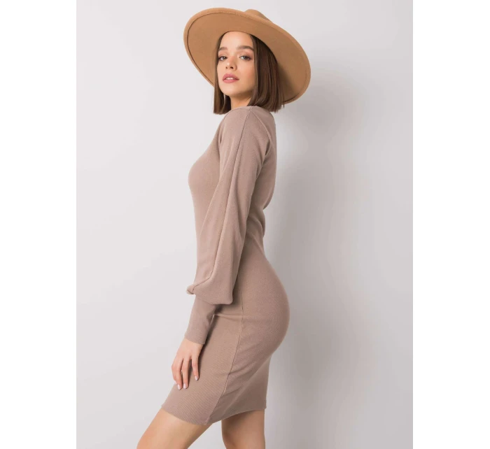 Šaty RV SK model 14974327 tmavě lila - FPrice Šaty RV SK model 14974327 tmavě lila - FPrice