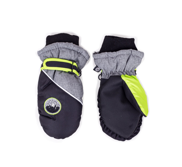 Detské zimné lyžiarske rukavice Yoclub REN-0215C-A110 Black