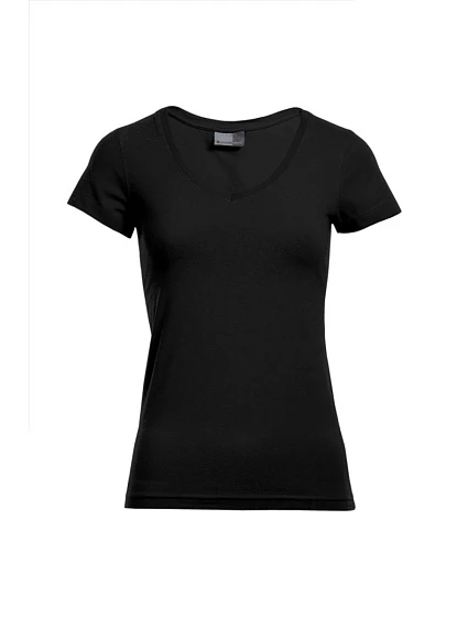 Promodoro 3086 Dámske tričko Slim Fit s výstrihom do V 40.3086 čierne Promodoro 3086 Dámske tričko Slim Fit s výstrihom do V 40.3086 čierne