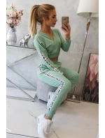 Sada s ozdobnými model 18746078 tmavě mátová - K-Fashion Sada s ozdobnými model 18746078 tmavě mátová - K-Fashion