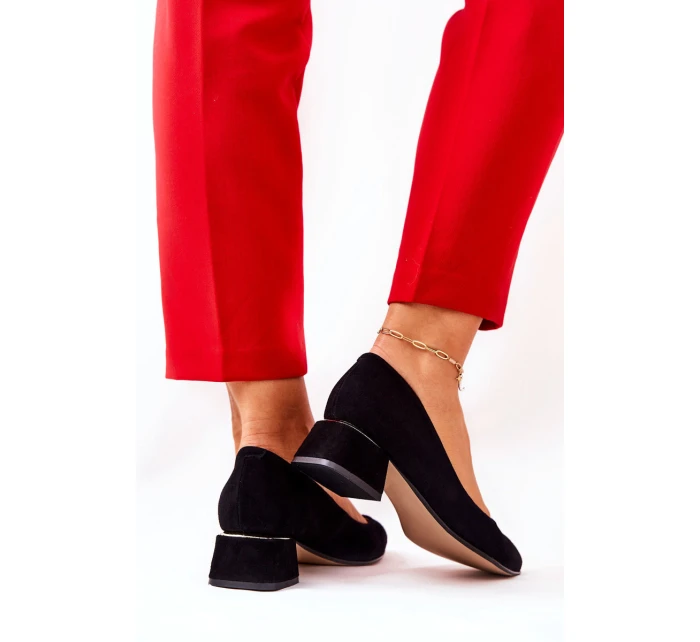 Semišové lodičky Lewski model 21571536 Černé - Boto