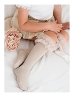 Bavlněné Dětské Podkolenky S  Béžové model 21679125 - Milena