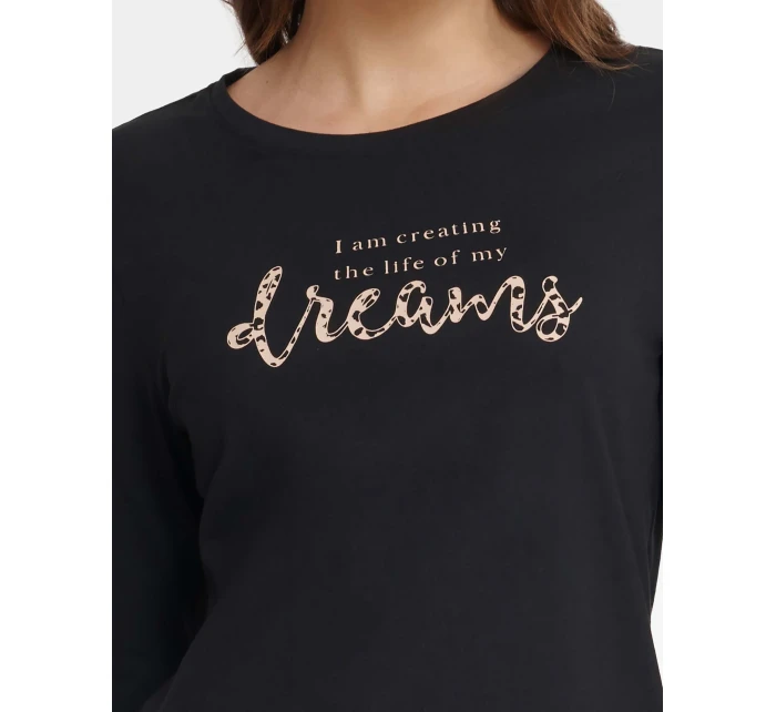 Dámské pyžamo Gino model 21899844 Černá - HENDERSON LADIES