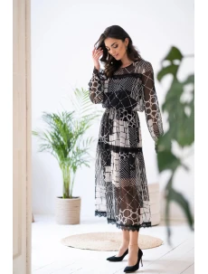 Dámske šaty 9263 Black - Mefese