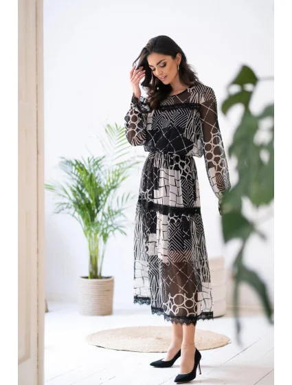 Dámske šaty 9263 Black - Mefese