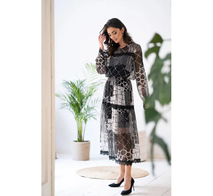 Dámske šaty 9263 Black - Mefese