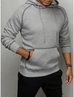 Pánská světle šedá mikina model 21967193 - Dstreet Pánská světle šedá mikina model 21967193 - Dstreet