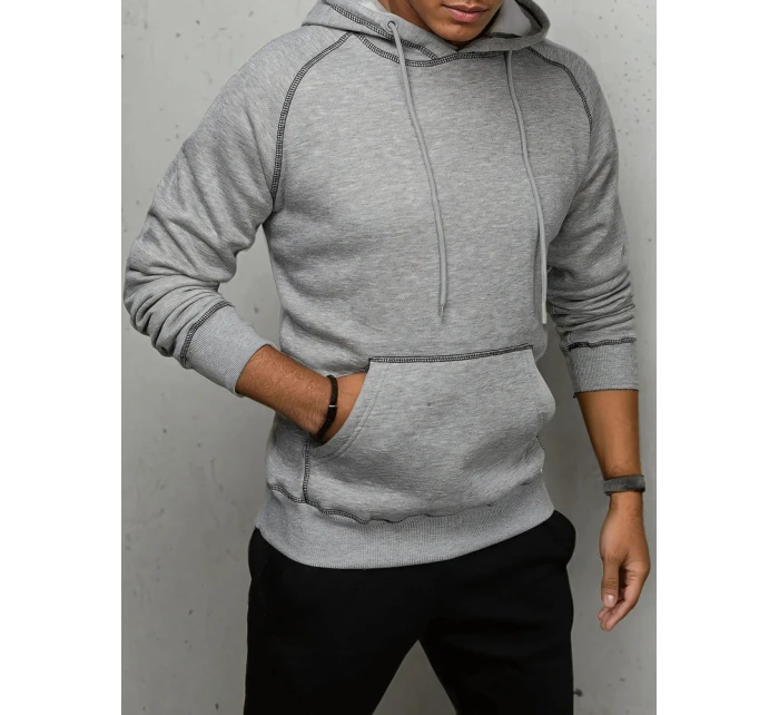 Pánská světle šedá mikina model 21967193 - Dstreet Pánská světle šedá mikina model 21967193 - Dstreet