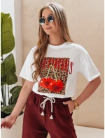 Dámské tričko oversize s  bílé Dstreet model 21988872 - FashionStreet