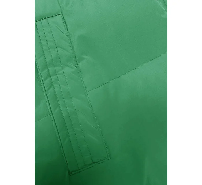 Hrubšia zelená dámska vesta (23-008) Hrubšia zelená dámska vesta (23-008)