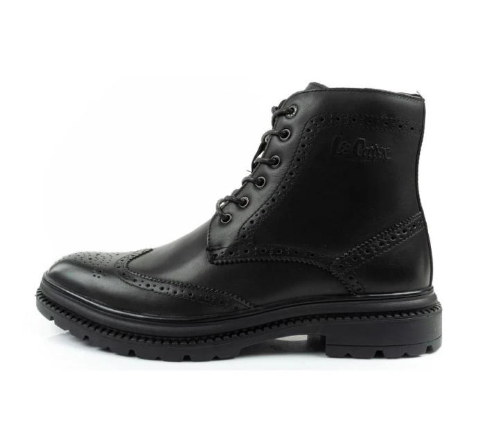 Lee Cooper pánske topánky sable topánky topánky smart kožené čierne