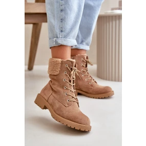 Dámské pracovní boty na zip hnědé model 21667411 - Boto