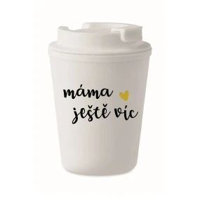 MAMA MORE - biely termohrnček 300 ml MAMA MORE - biely termohrnček 300 ml