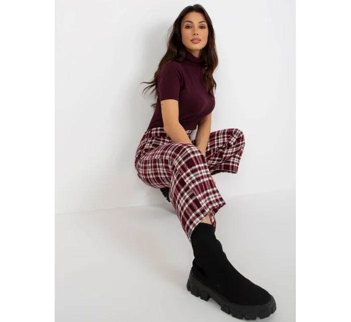 Dámské kalhoty LK SP bordó FPrice model 18398621 - Lakerta Dámské kalhoty LK SP bordó FPrice model 18398621 - Lakerta