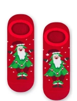 Dámské vánoční ponožky - Froté s ABS 132