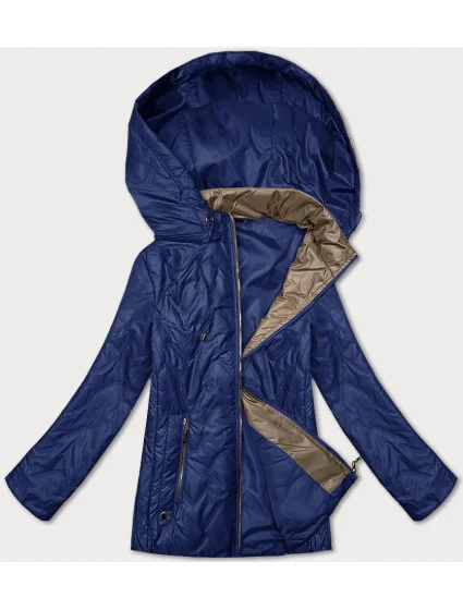 Modrá dámská prošívaná bunda s odepínací kapucí model 20833090 - S'WEST