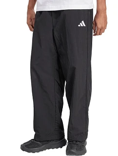 Pánske nohavice adidas Essential Small Logo Woven Open Hem, čierne, JM1778