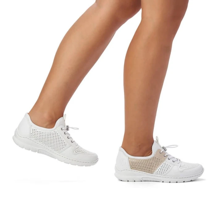 Pohodlná poltopánka Rieker W L3254-80 biela