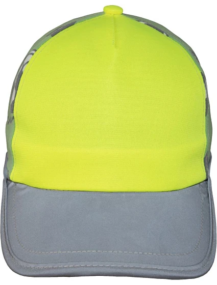 Korntex CAPACT Detská 5-panelová čiapka „Action“ 76.PACT hi vis yellow/football