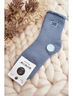 Damskie Grube Skarpety Niebieskie