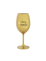 DARČEK - zlatý pohár na víno 350 ml