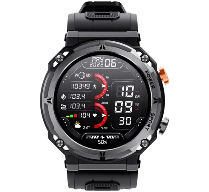 Černý silikonový řemínek model 21805553 - VELTORI Černý silikonový řemínek model 21805553 - VELTORI