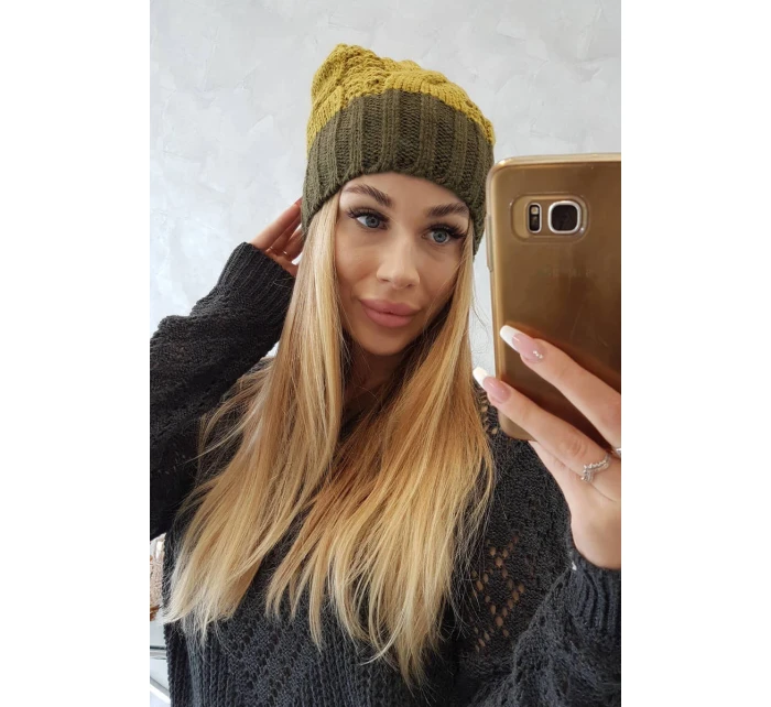 Paris fleecová čiapka K212 kivi+khaki