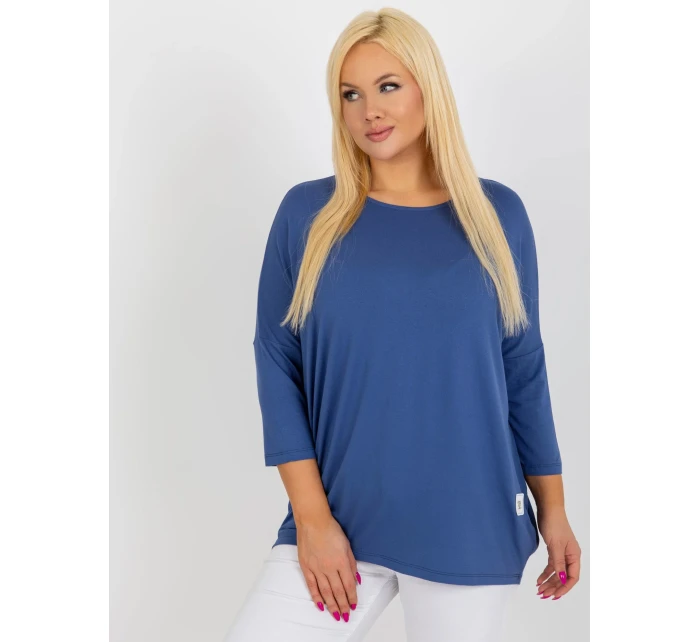 Bluzka RV BZ model 18522241 ciemny niebieski - FPrice Bluzka RV BZ model 18522241 ciemny niebieski - FPrice