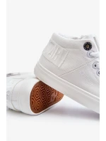 Dětské klasické vysoké tenisky Big Star LL374002 Bílá Dětské klasické vysoké tenisky Big Star LL374002 Bílá