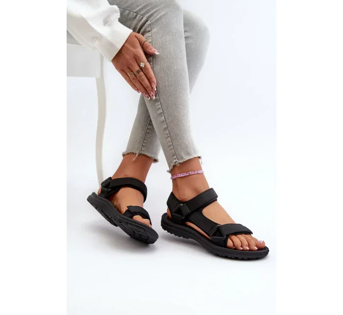 Dámske ľahké športové sandále čierne Lumeria Dámske ľahké športové sandále čierne Lumeria