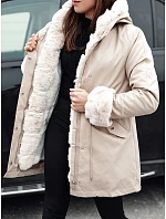 Kurtka zimowa damska parka ARCTIC beżowa FashionStreet TY4767 Kurtka zimowa damska parka ARCTIC beżowa FashionStreet TY4767