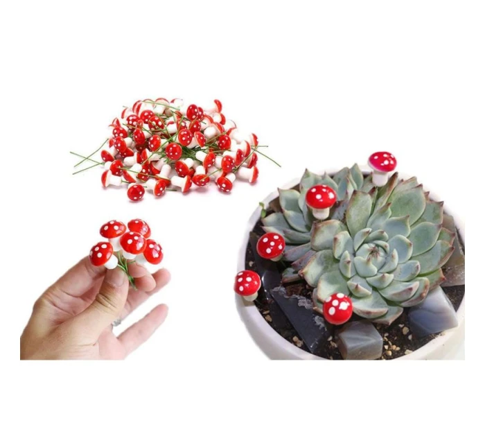 DEKORATÍVNA FIGÚRKA MUCHOTRÁVKY NA DRÔTE 16KS