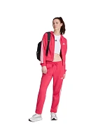 Spodnie damskie Essentials 3Stripes French Terry Cuffed różowe model 22548509 dámské - ADIDAS