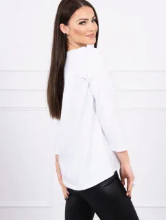 Halenka s potiskem Letní model 18744140 bílá - K-Fashion