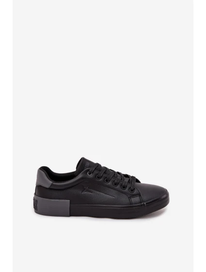 Męskie Trampki Eko Skórzane Big Star OO174019 Czarne