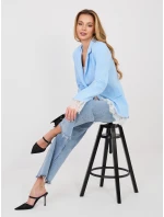 Marynarka IT MA model 22013786 jasny niebieski - FPrice Marynarka IT MA model 22013786 jasny niebieski - FPrice