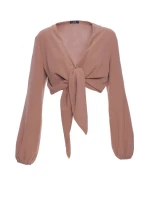 Krátký top s vázáním model 21136149 - Moe