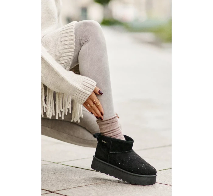 Snežnice s ornamentom na platforme Big Star Black