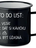 TO DO LIST: BÝT ÚŽASNÁ - černý plecháček 350 ml