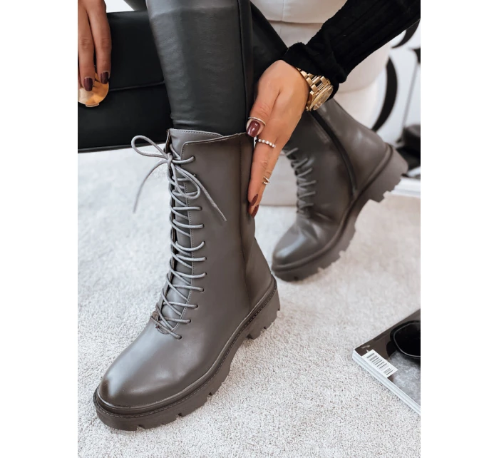 dámské kozačky šedé Dstreet model 21972134 - FashionStreet