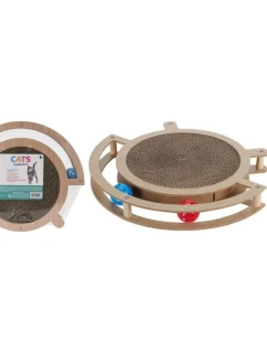 ŠKRABADLO PRE MAČKY INTERAKTÍVNA HRAČKA DVE LOPTIČKY 39X33,5X4,5CM
