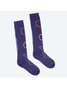Trojvrstvové dámske ponožky Lorpen Stmw 1158 fialové