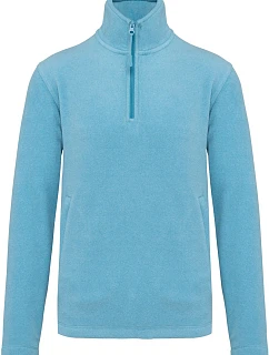 K 912 Mikrofleecová mikina s 1/4 zipem  blue heather model 22439286 - Kariban