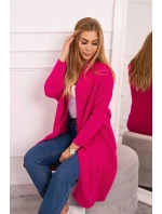 Sveter s netopierími rukávmi fuchsiový