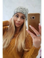 Dámska čiapka Eliza K205 grey+violet