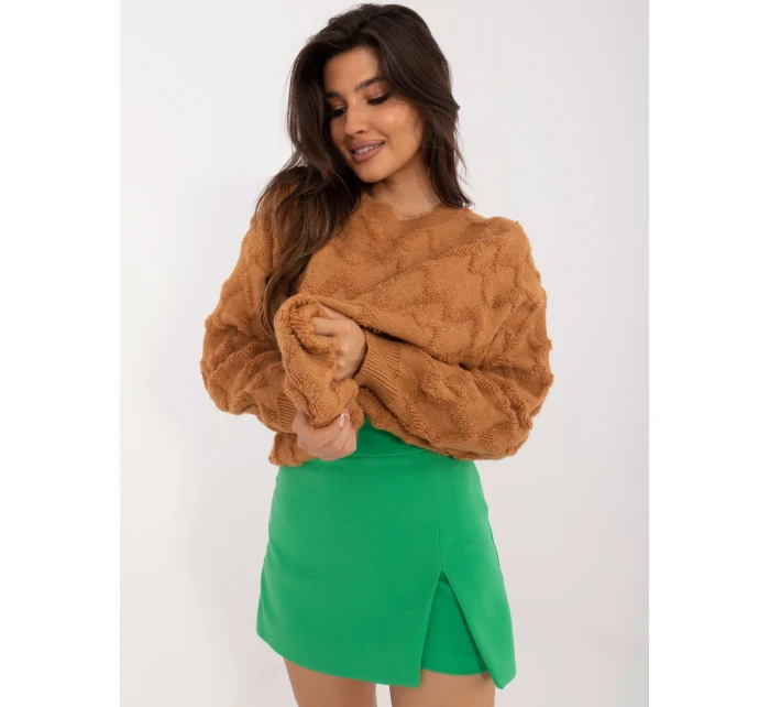 Jumper AT SW 2361.61 svetlohnedý Jumper AT SW 2361.61 svetlohnedý