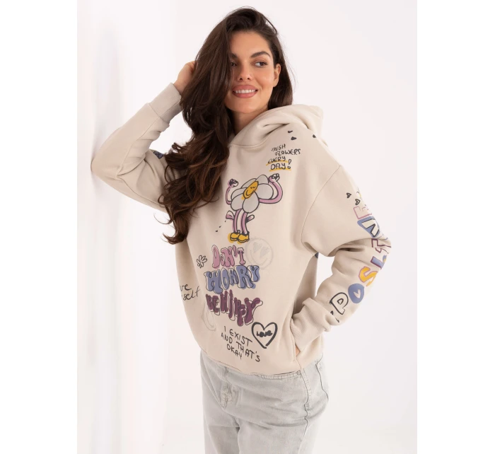Bluza model 21378702 beżowy - FPrice Bluza model 21378702 beżowy - FPrice
