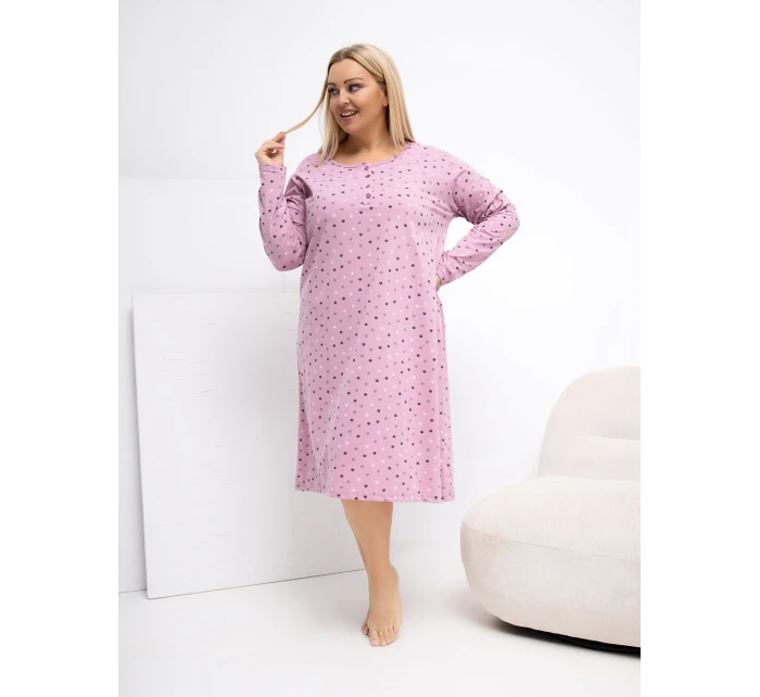 DU KN nočná košeľa FP 607.04P tmavoružová