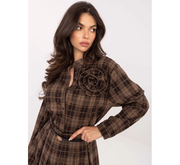 Koszula IT KS model 21465927 brązowy - FPrice