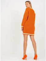 Dámsky sveter LC SW 8023 tmavo oranžový